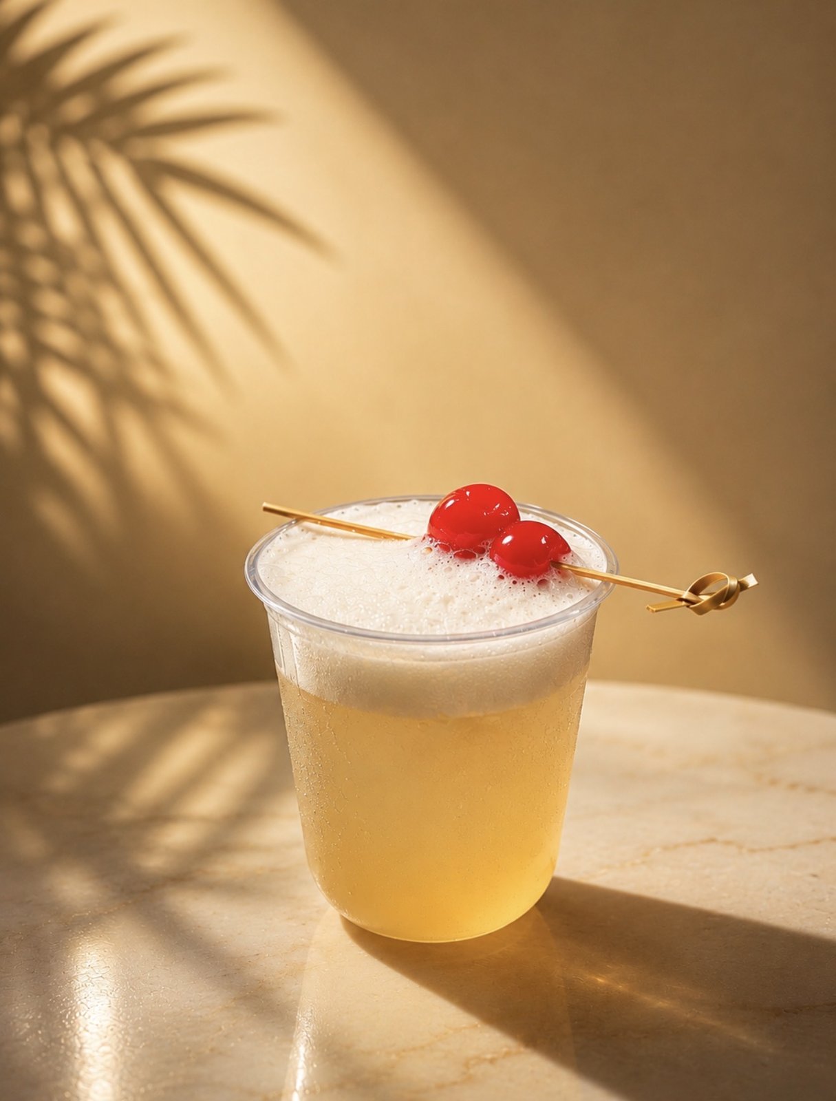 Cocktail signature garni de cerises, Le Bar Nomade
