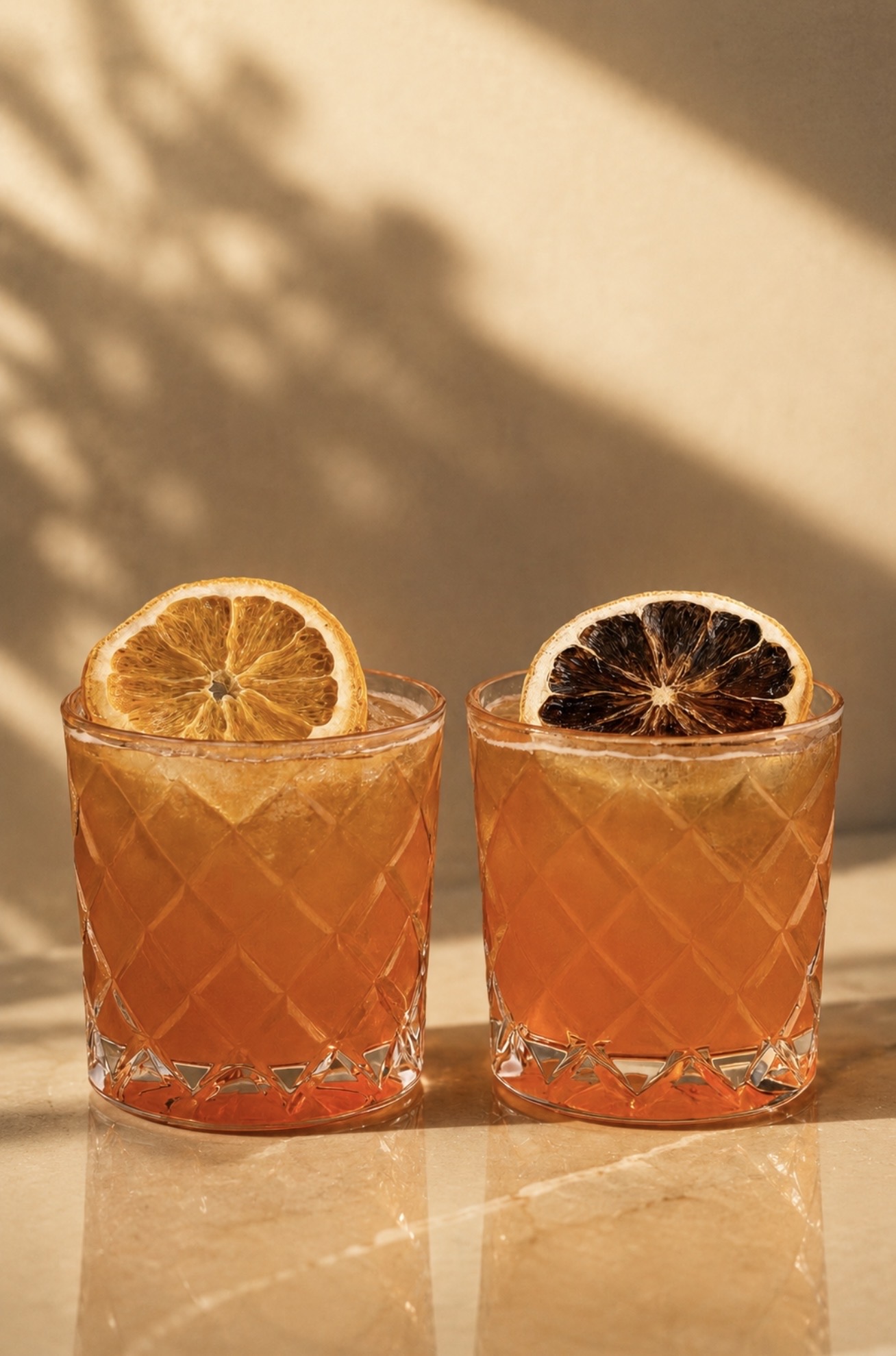  Duo de cocktails signatures aux agrumes séchés, Le Bar Nomade